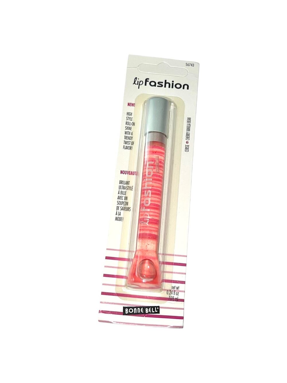 VTG Y2k Bonne Bell Lip Smacker Lip Fashion Roll On Gloss Cherry Vanilla Bean